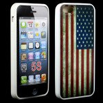 Wholesale Apple iPhone 5 5S Design Case (USA Flag)